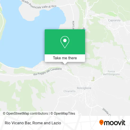 Rio Vicano Bar map