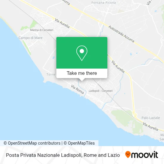 Posta Privata Nazionale Ladispoli map