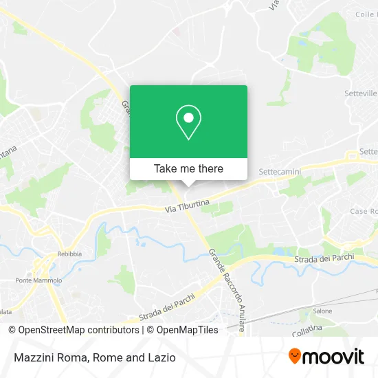 Mazzini Roma map