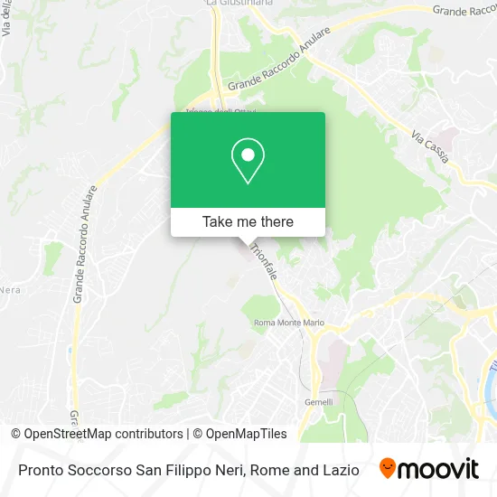 Pronto Soccorso San Filippo Neri map