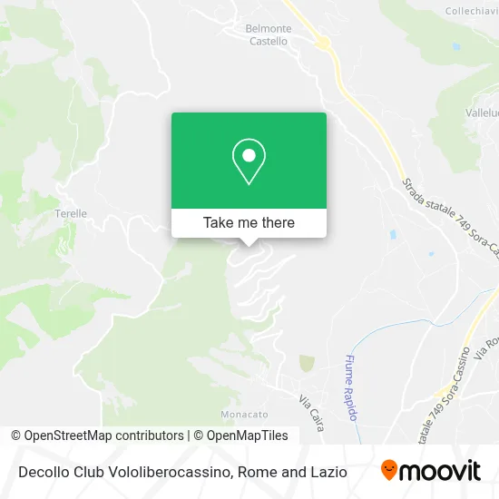 Decollo Club Vololiberocassino map