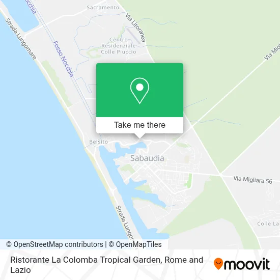 Ristorante La Colomba Tropical Garden map