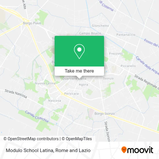 Modulo School Latina map