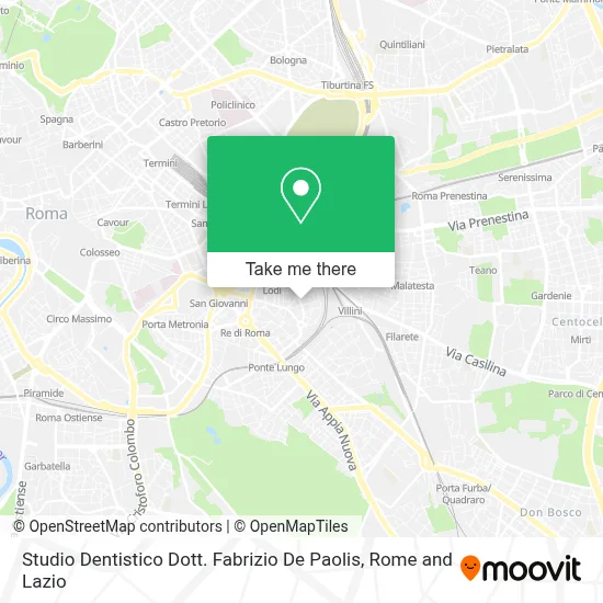 Studio Dentistico Dott. Fabrizio De Paolis map