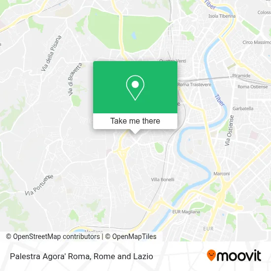 Palestra Agora' Roma map