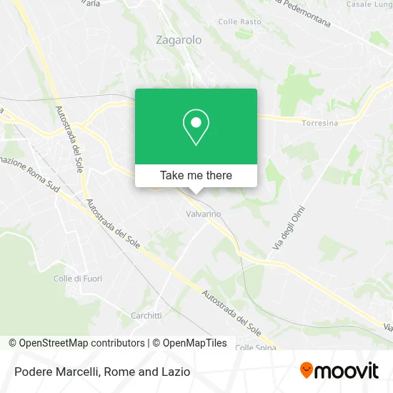 Podere Marcelli map
