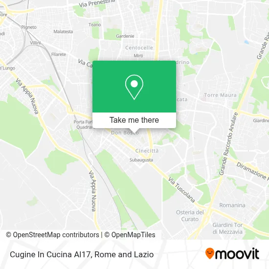 Cugine In Cucina Al17 map