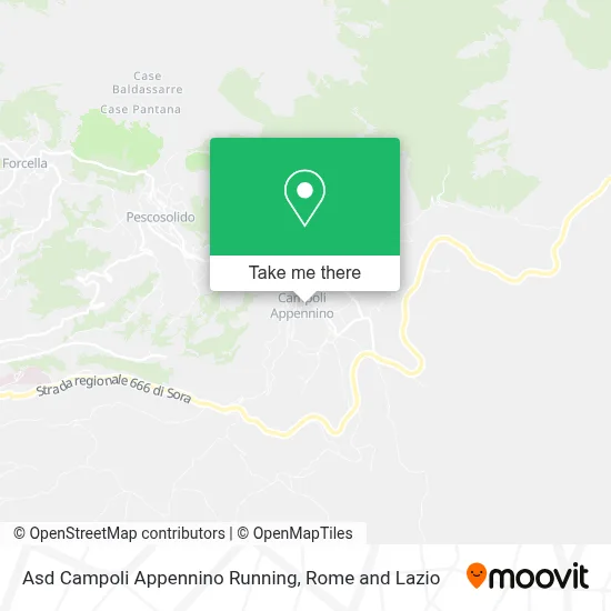 Asd Campoli Appennino Running map