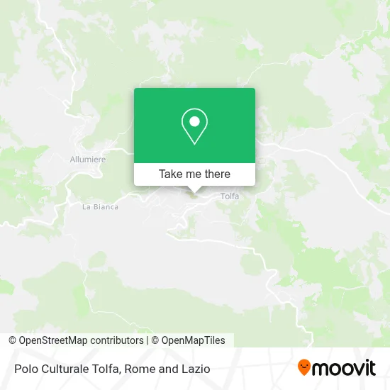 Polo Culturale Tolfa map