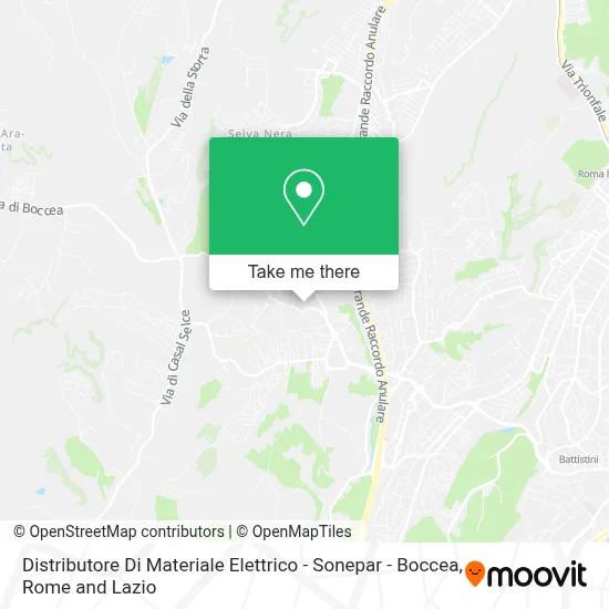 Distributore Di Materiale Elettrico - Sonepar - Boccea map