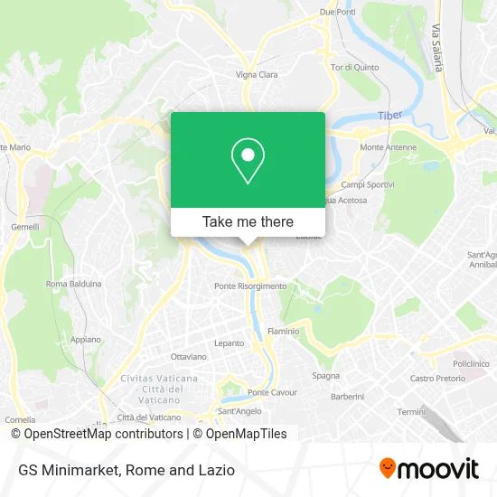 GS Minimarket map