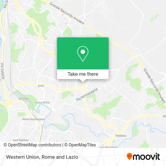 Western Union map