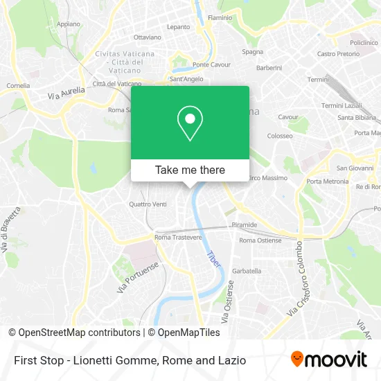 First Stop - Lionetti Gomme map