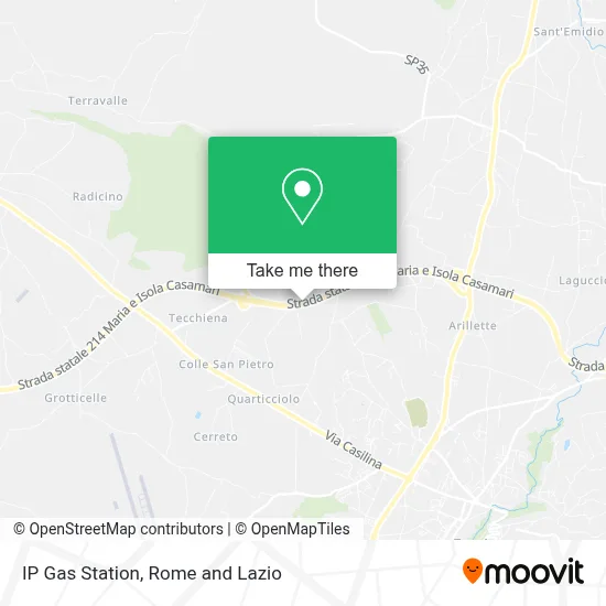 IP Gas Station map