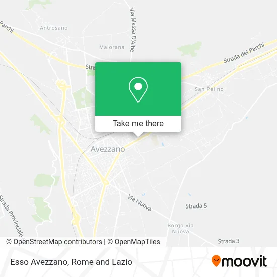 Esso Avezzano map