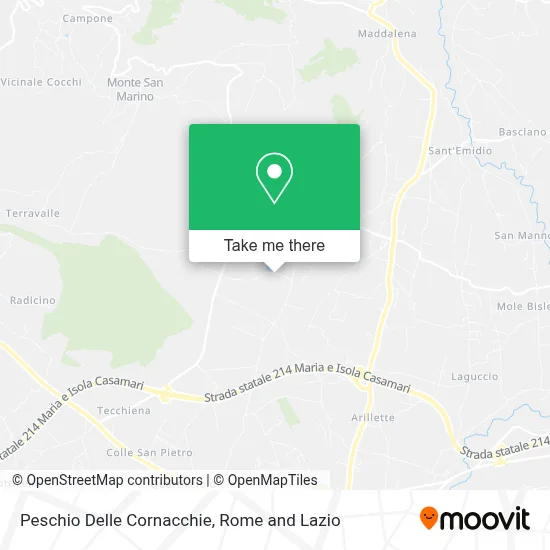 Peschio Delle Cornacchie map