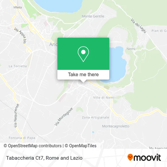 Tabaccheria Ct7 map