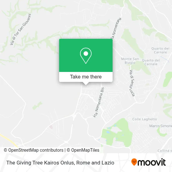 The Giving Tree Kairos Onlus map