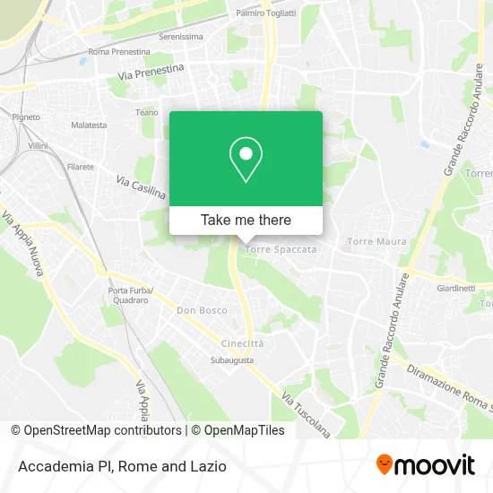 Accademia Pl map