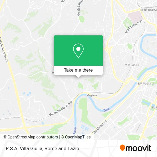 R.S.A. Villa Giulia map