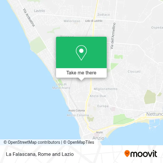 La Falascana map