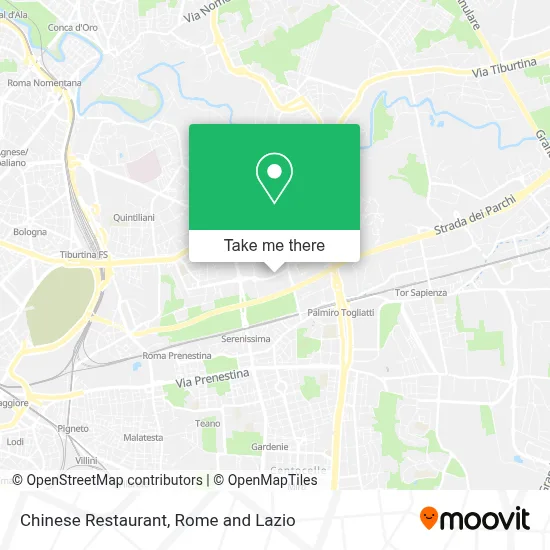 Chinese Restaurant map