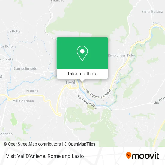 Visit Val D'Aniene map