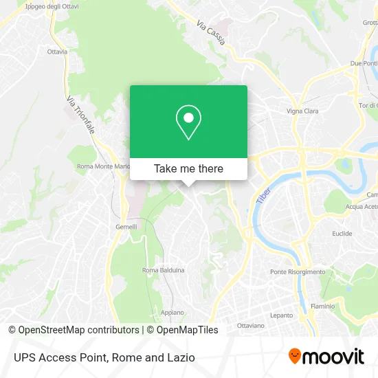 UPS Access Point map