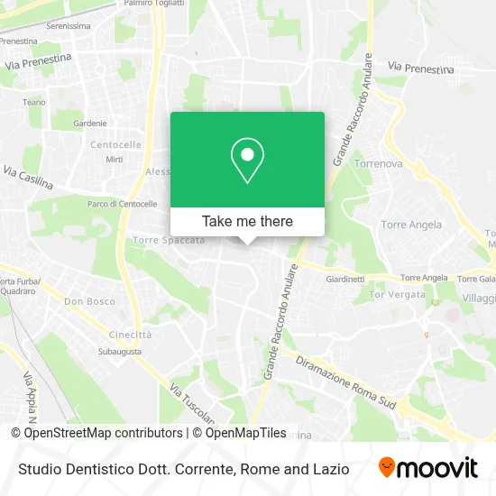 Studio Dentistico Dott. Corrente map