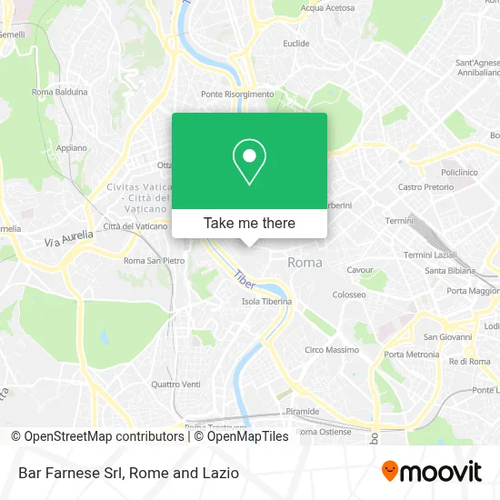 Bar Farnese Srl map