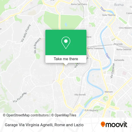 Garage Via Virginia Agnelli map