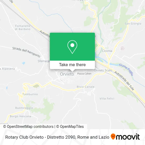 Rotary Club Orvieto - Distretto 2090 map