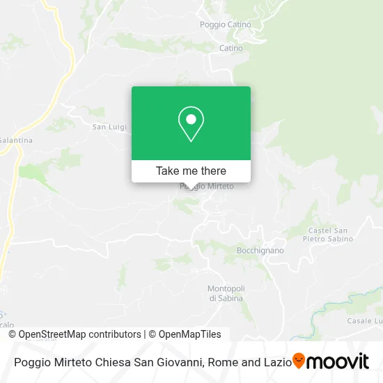 Poggio Mirteto Chiesa San Giovanni map