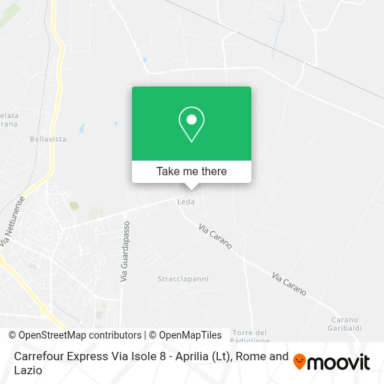 Carrefour Express Via Isole 8 - Aprilia (Lt) map