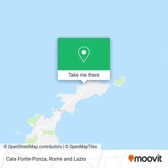 Cala Fonte-Ponza map