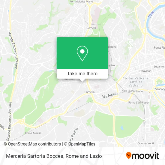 Merceria Sartoria Boccea map