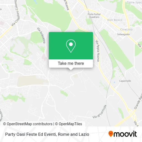Party Oasi Feste Ed Eventi map