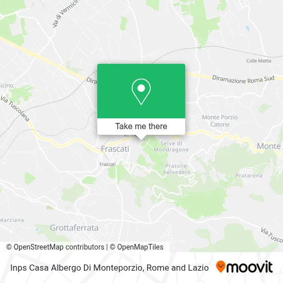 Inps Casa Albergo Di Monteporzio map