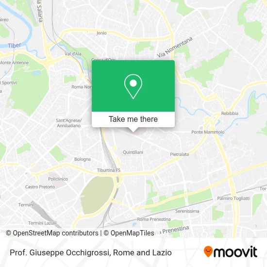 Prof. Giuseppe Occhigrossi map