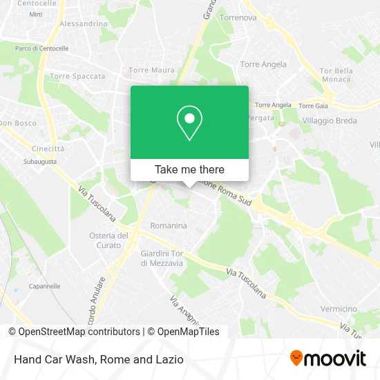 Hand Car Wash map