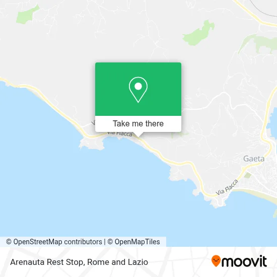 Arenauta Rest Stop map