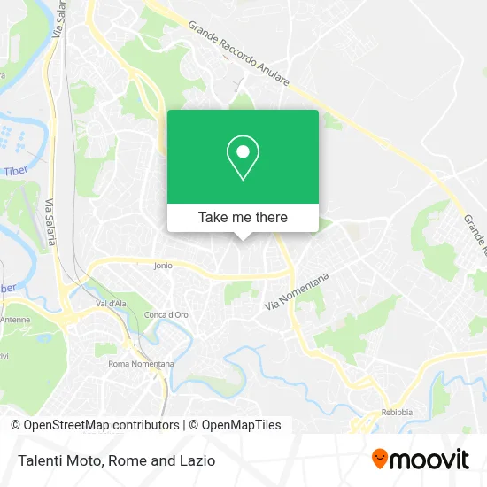 Talenti Moto map