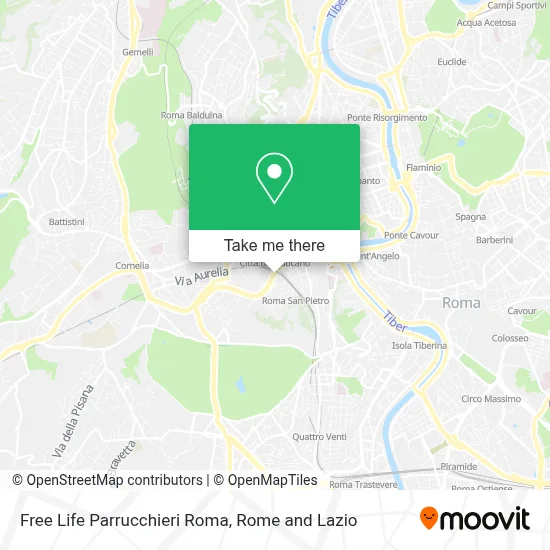 Free Life Parrucchieri Roma map