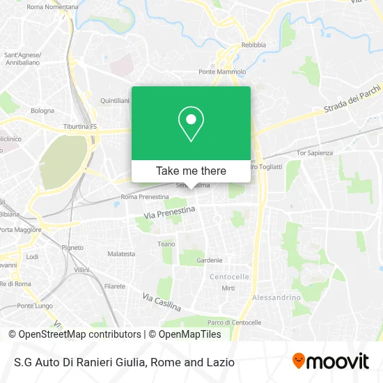 S.G Auto Di Ranieri Giulia map