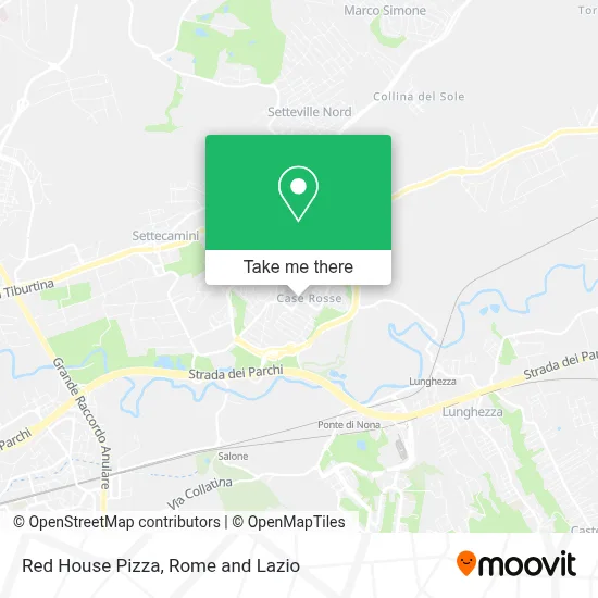 Red House Pizza map