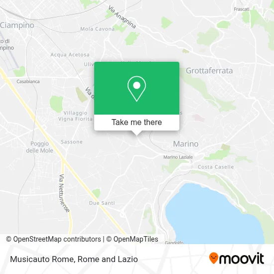 Musicauto Rome map