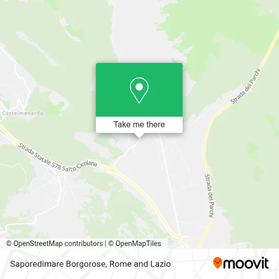 Saporedimare Borgorose map