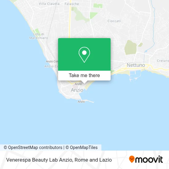 Venerespa Beauty Lab Anzio map