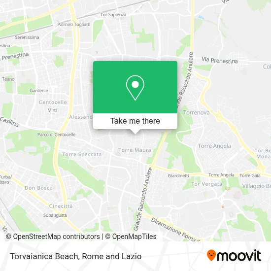Torvaianica Beach map