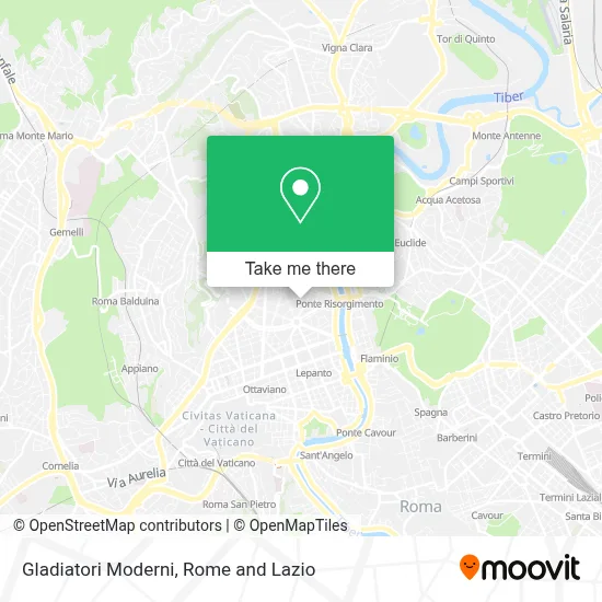 Gladiatori Moderni map
